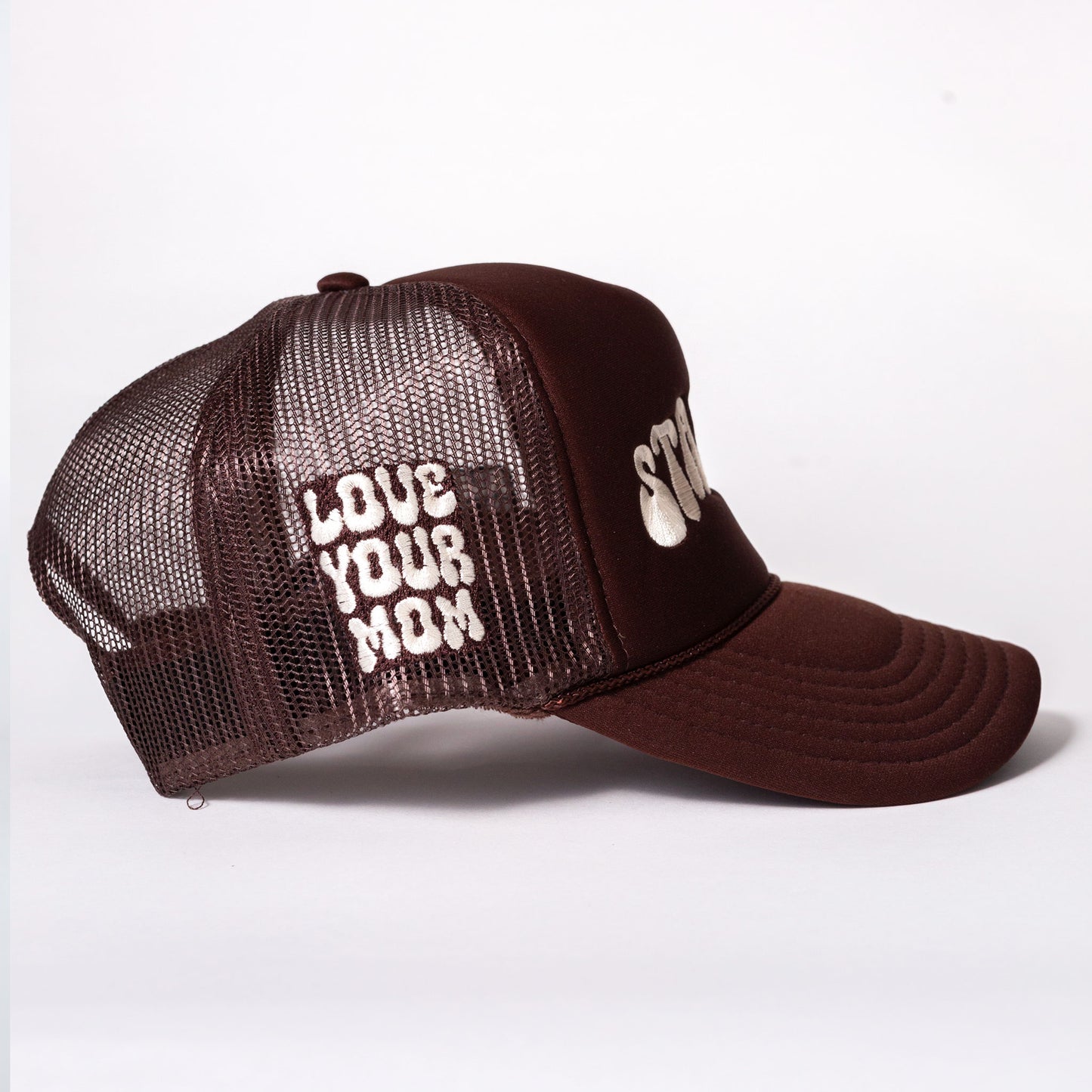 Stained Brown Trucker Hat