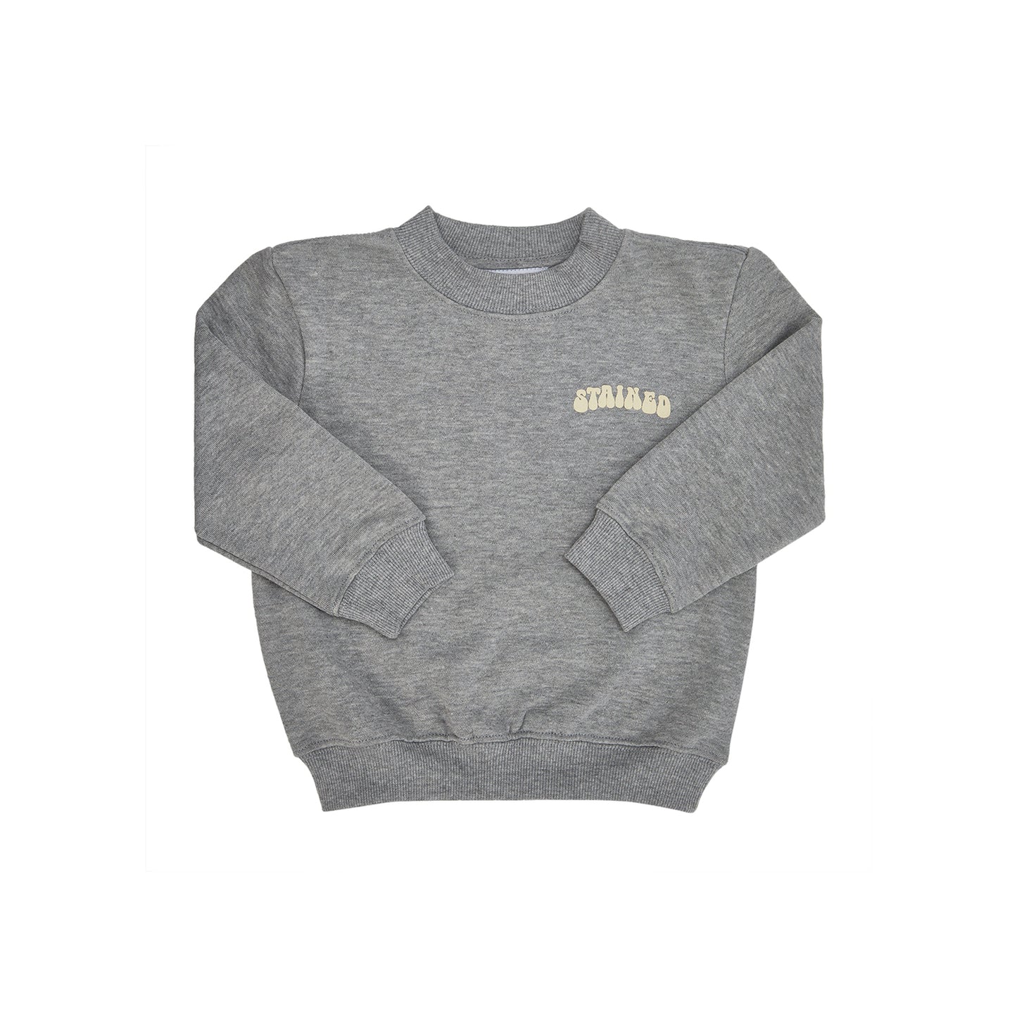 Stained Kids Heather Grey Pullover Sweatshirt