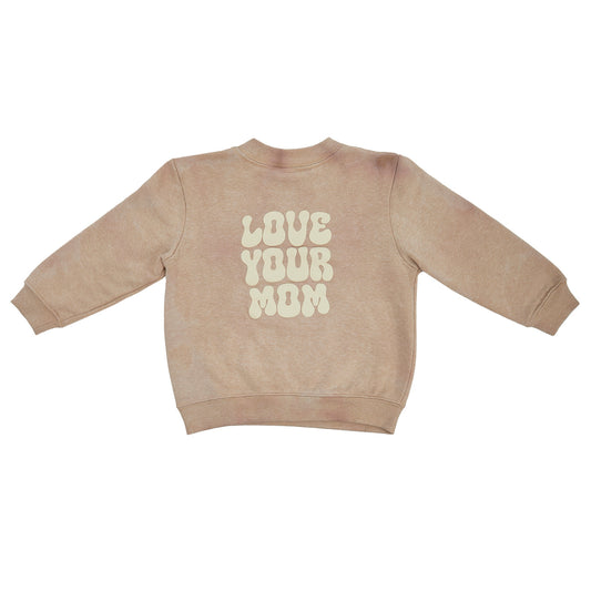 Stained Kids Sand Bleached Pullover Sweatshirt