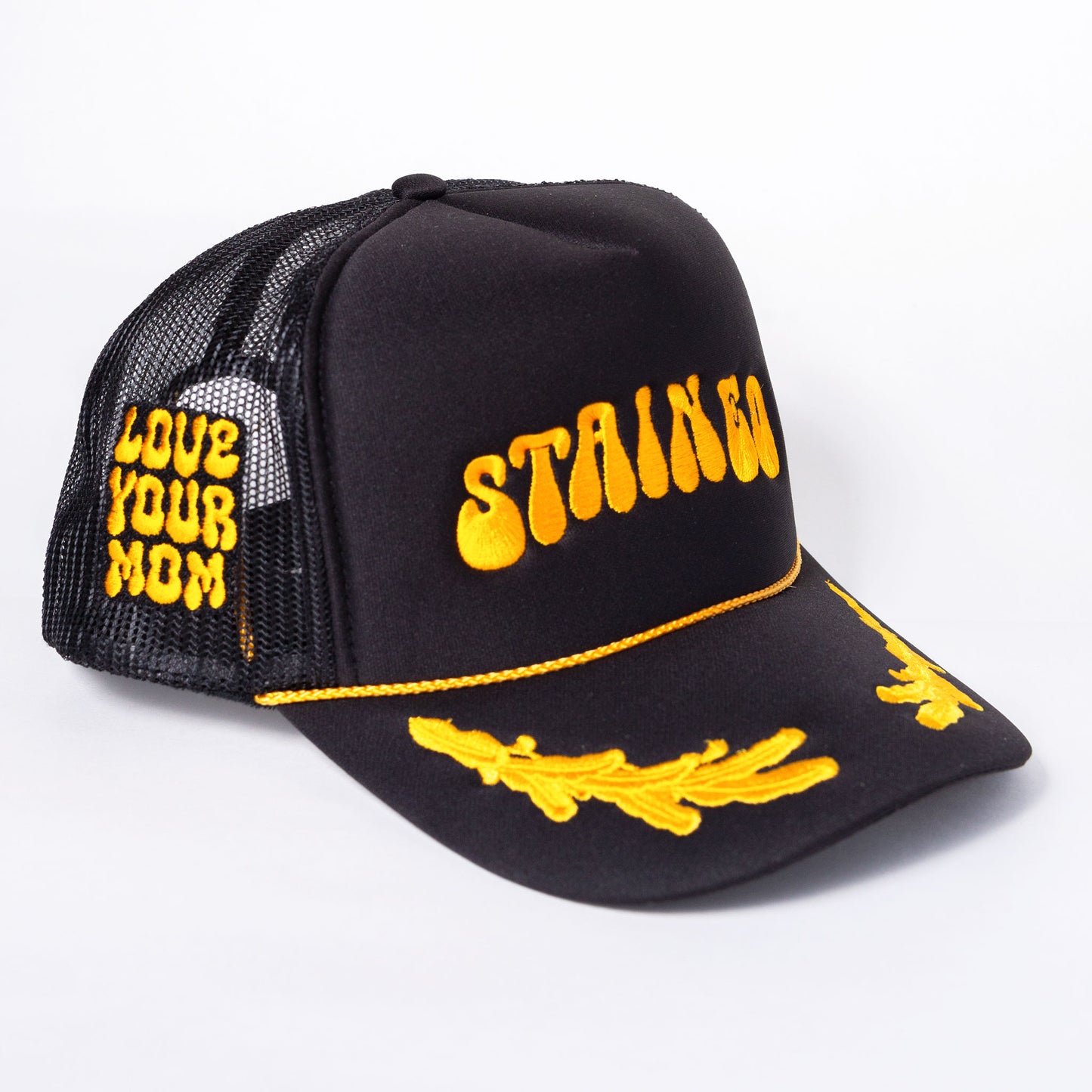 Stained Black Sailor Trucker Hat