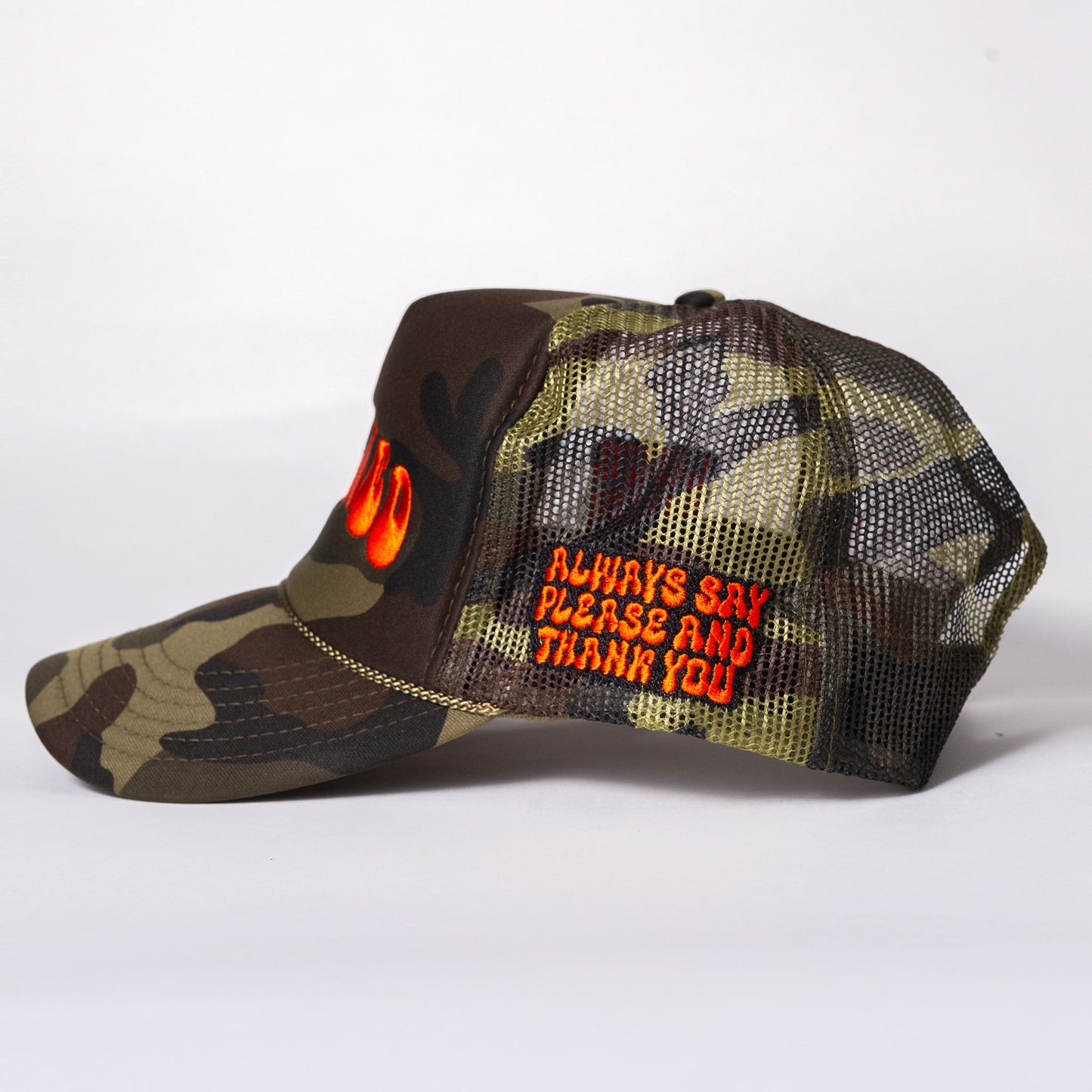 Stained Camo Trucker Hat