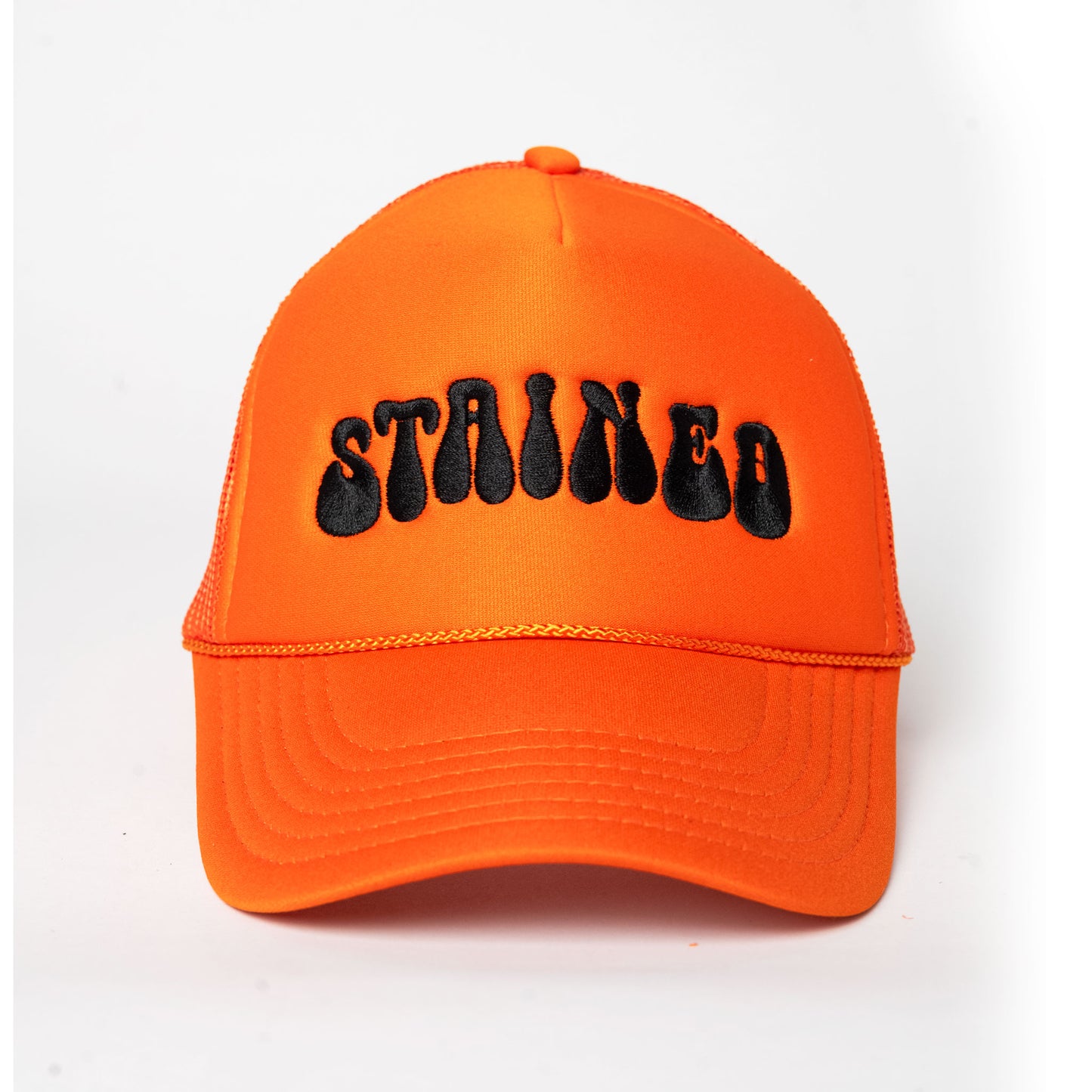 Stained Orange Trucker Hat