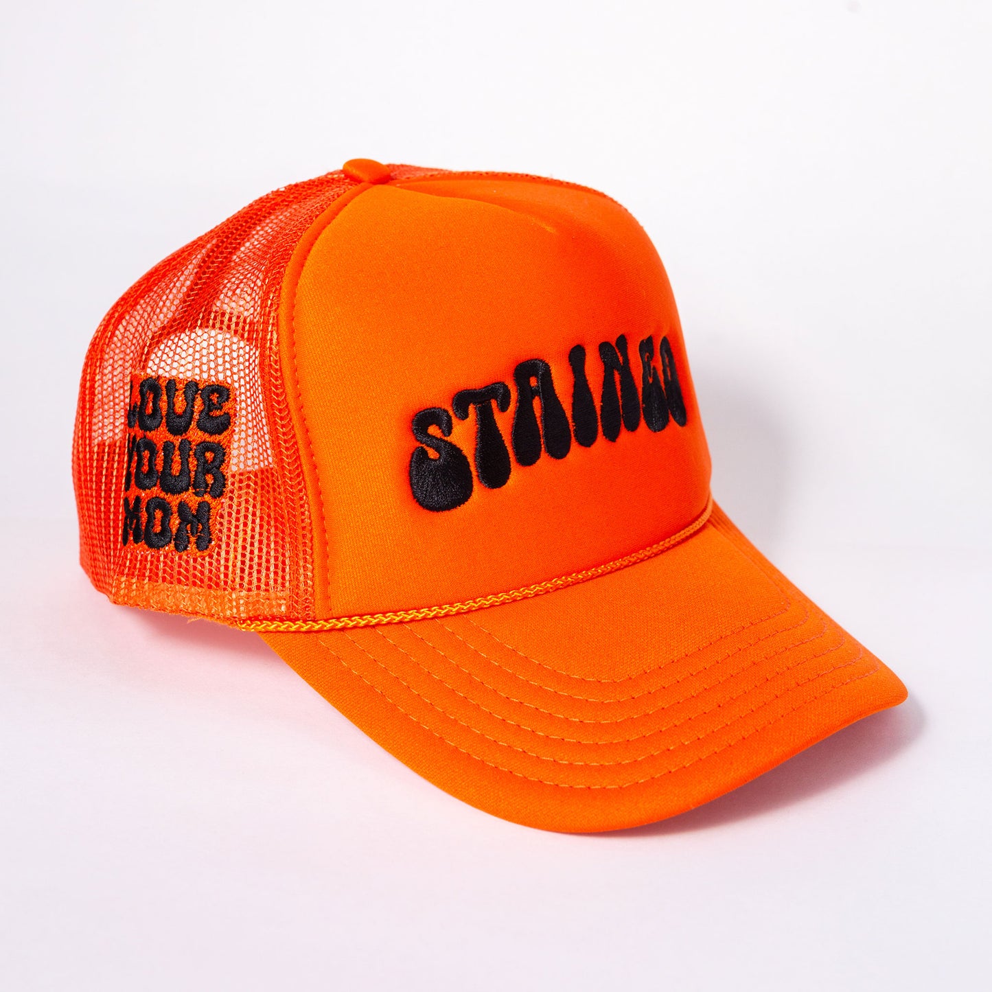 Stained Orange Trucker Hat