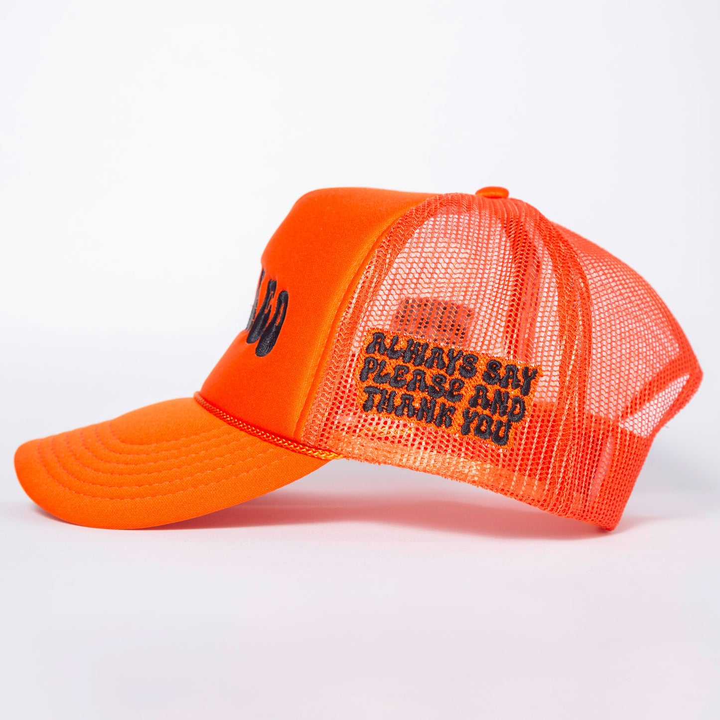 Stained Orange Trucker Hat